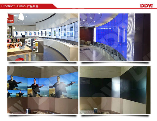 65-calowa zakrzywiona ściana wideo 500 nitów 1080p Wysoka rozdzielczość 3,5 mm ramka Snarrow DDW-LW650HN11