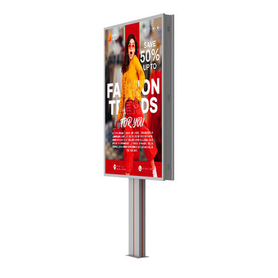 Łatwa instalacja wodoodporny IP65 p6 8000nits system stalowy 4G reklamy zewnętrznej led billboard z HDMl