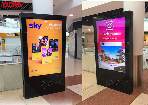 1920x1080 sklep digital signage kiosk ISO9001 dwustronny wyświetlacz lcd cyfrowy Wyświetlacz LCD wysokiej jasności tft DDW-AD7001S