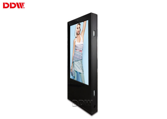 Dwustronnie kryty wyświetlacz Digital Signage 98-calowy certyfikat FCC / RoHS DDW-AD9801S