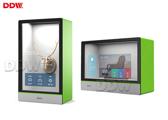 Przezroczysty wyświetlacz LCD DDW-ADTS8601 Digital Signage Jasność 1500 cd / m2 w sklepie detalicznym