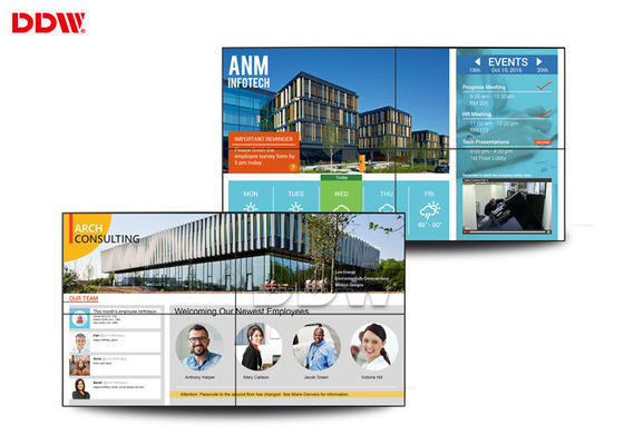 49-calowy ekran ścienny wideo, zewnętrzna ściana wideo z ultra wąską ramą