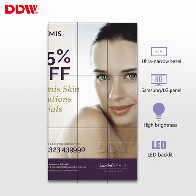 3,5 mm 1920 * 1080 Komercyjna ściana wideo 49-calowa powłoka przeciwodblaskowa z kolorami 1,07 GB