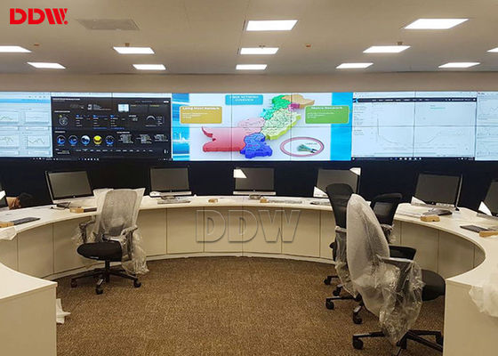 Ścienna ściana wideo do transmisji telewizyjnej / Pełna kolorowa bezszwowa ściana wideo LCD