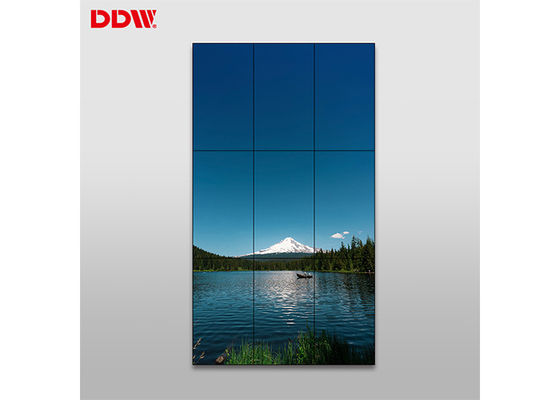 Reklama Wieloekranowa ściana wideo, bezramkowy wyświetlacz LCD Wentylatory o niskim poziomie hałasu