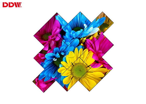 Nieregularna ściana wideo o ultra wysokiej rozdzielczości z podłączoną skrzynką rozdzielczą