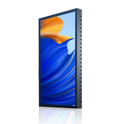43-calowy zewnętrzny aluminiowy wyświetlacz ścienny o wysokiej jasności Digital Signage