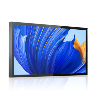 43-calowy zewnętrzny aluminiowy wyświetlacz ścienny o wysokiej jasności Digital Signage