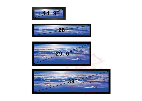 38-calowy rozciągnięty wyświetlacz LCD 16/4 1920x1080P FHD Ultra Wide Android Os 700 nitów Hdmi VGA