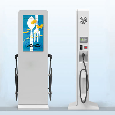 Podwójne elektryczne stacje samochodowe zintegrowane z odtwarzaczem reklamy zewnętrznej o dużej jasności