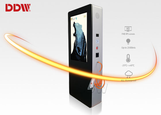 IR Touch Charging Floor Standing Digital Signage, wyświetlacz elektryczny 1080P Smart Car Display DDW-AD5501S