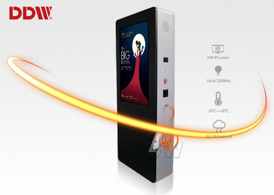 IR Touch Charging Floor Standing Digital Signage, wyświetlacz elektryczny 1080P Smart Car Display DDW-AD5501S