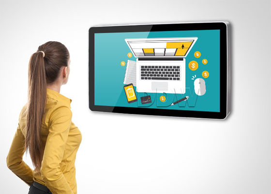 Wewnętrzny wyświetlacz reklamowy ścienny 32 calowy 3g 4g Wifi MP4 Reklama reklamowa