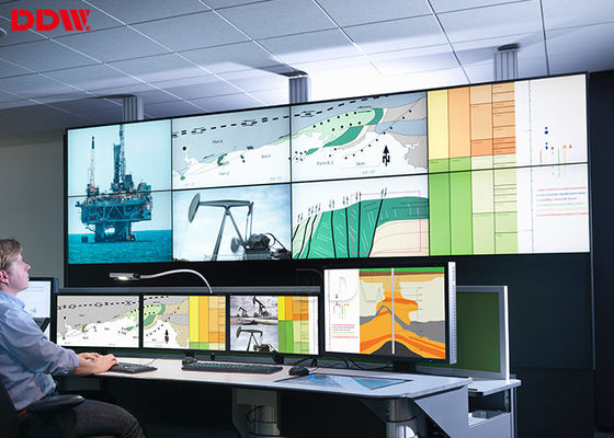 55 "Ultra-cienki wyświetlacz o przekątnej 5,3 mm samsung ściana wideo 3x3 RS232 sterowanie centrum zarządzania centrum handlowego DDW-DV55FHM-NS0