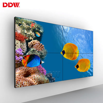 Wyświetlacz ścienny LCD o bardzo wąskiej ramce 1920 * 1080 500 nitów Podświetlany diodami LED 5,3 mm